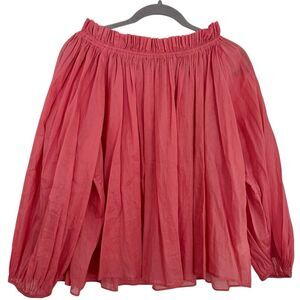 the GREAT. Prim Blouse Smocked Top Size 3 Large Pink